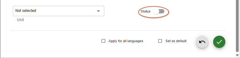 Status Edit Form
